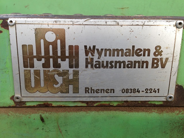 Plaat voor Wynmalen &amp; Hausmann Bv Rhenen