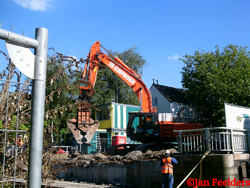 Lek sloopwerken , Sloop Ooievaarsbrug Schiedam (12).jpg